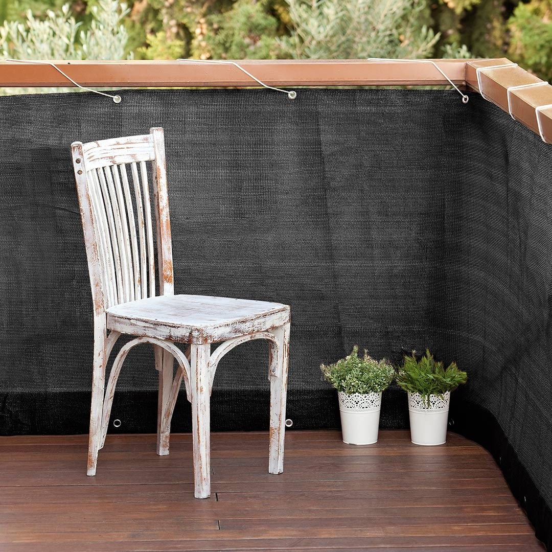 Balkonnetz Easy anthrazit 0,9 x 5 m Nortene