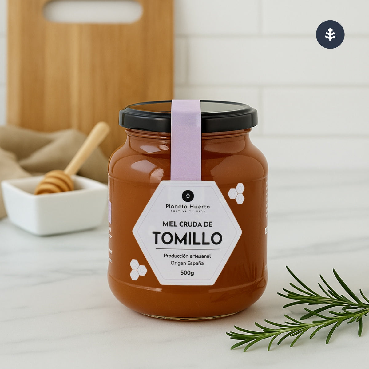 Pack 6x Miel Cruda de Tomillo Planeta Huerto 500 g