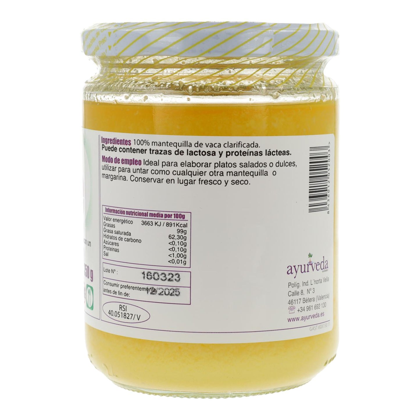 Beurre clarifié Ghee Dabur Ayurveda 350 g