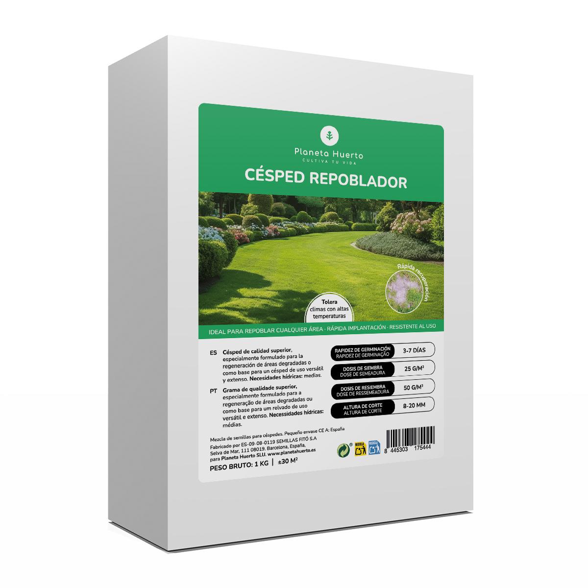 Graines de gazon de repeuplement Planeta Huerto 1 kg