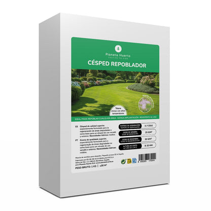 Graines de gazon de repeuplement Planeta Huerto 1 kg