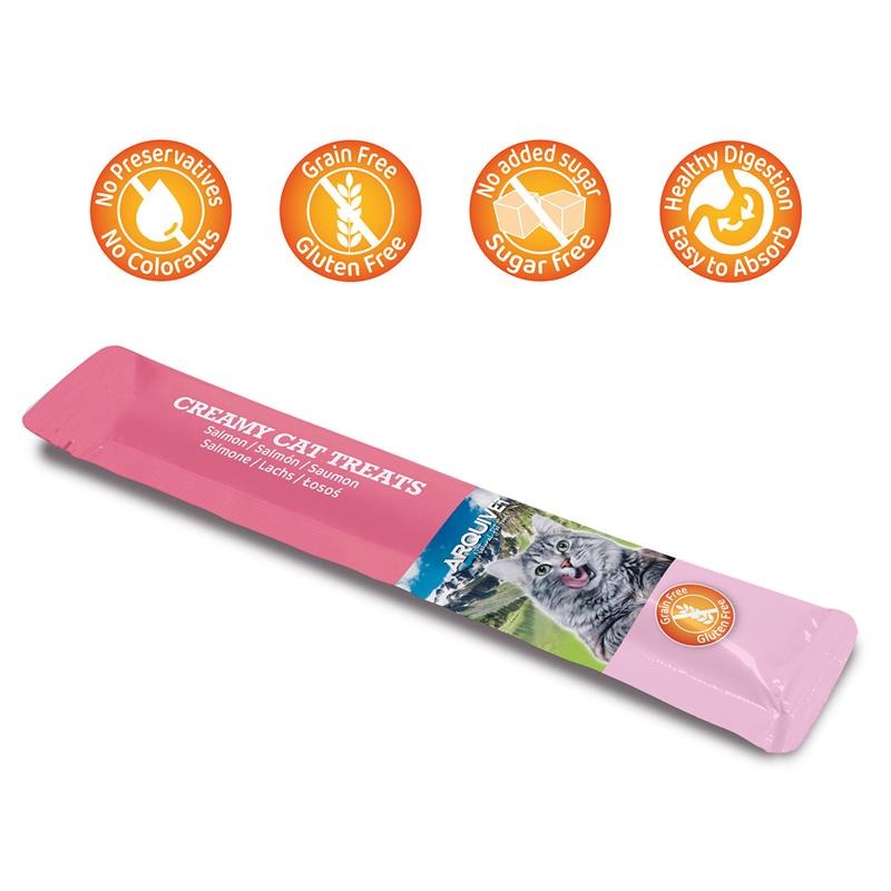 Creamy Cat Treats Krämig laxsnacks Arquivet 5x14 g