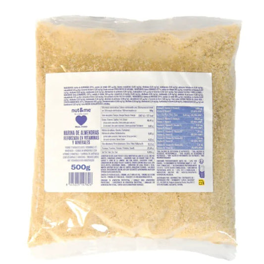 Farine d'amandes enrichie en vitamines et minéraux Nut&amp;me 500 g