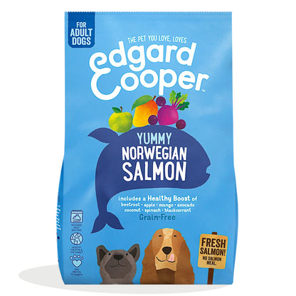 Croquettes pour chiens au saumon norvégien Edgard & Cooper 1 kg