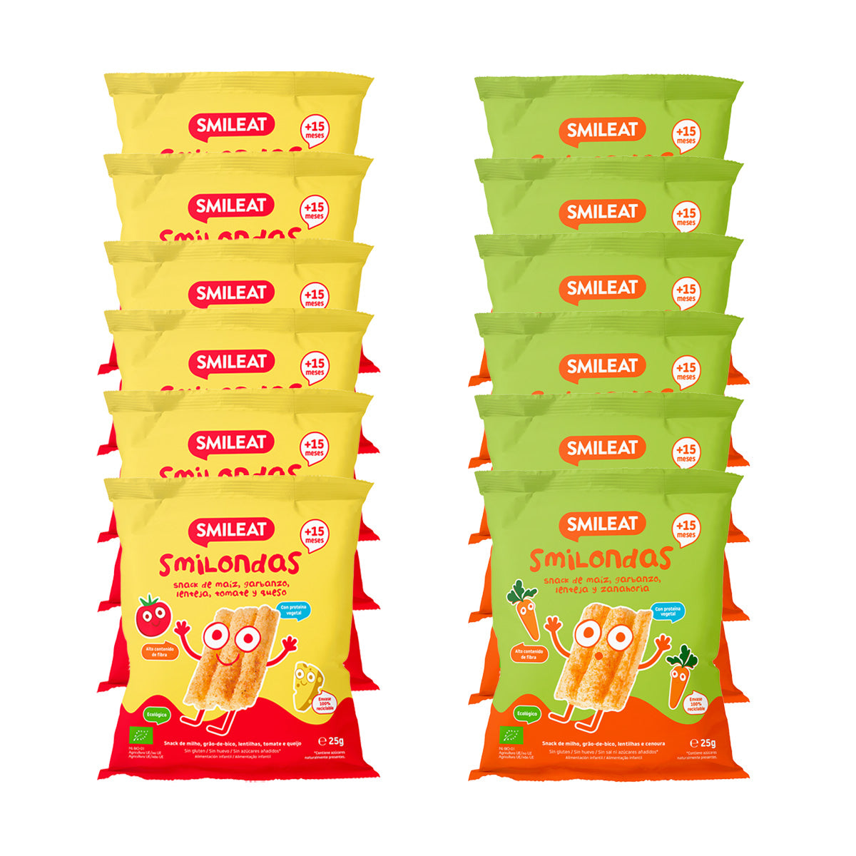 12-pack Smilondas Snack Eco Smileat 25 g
