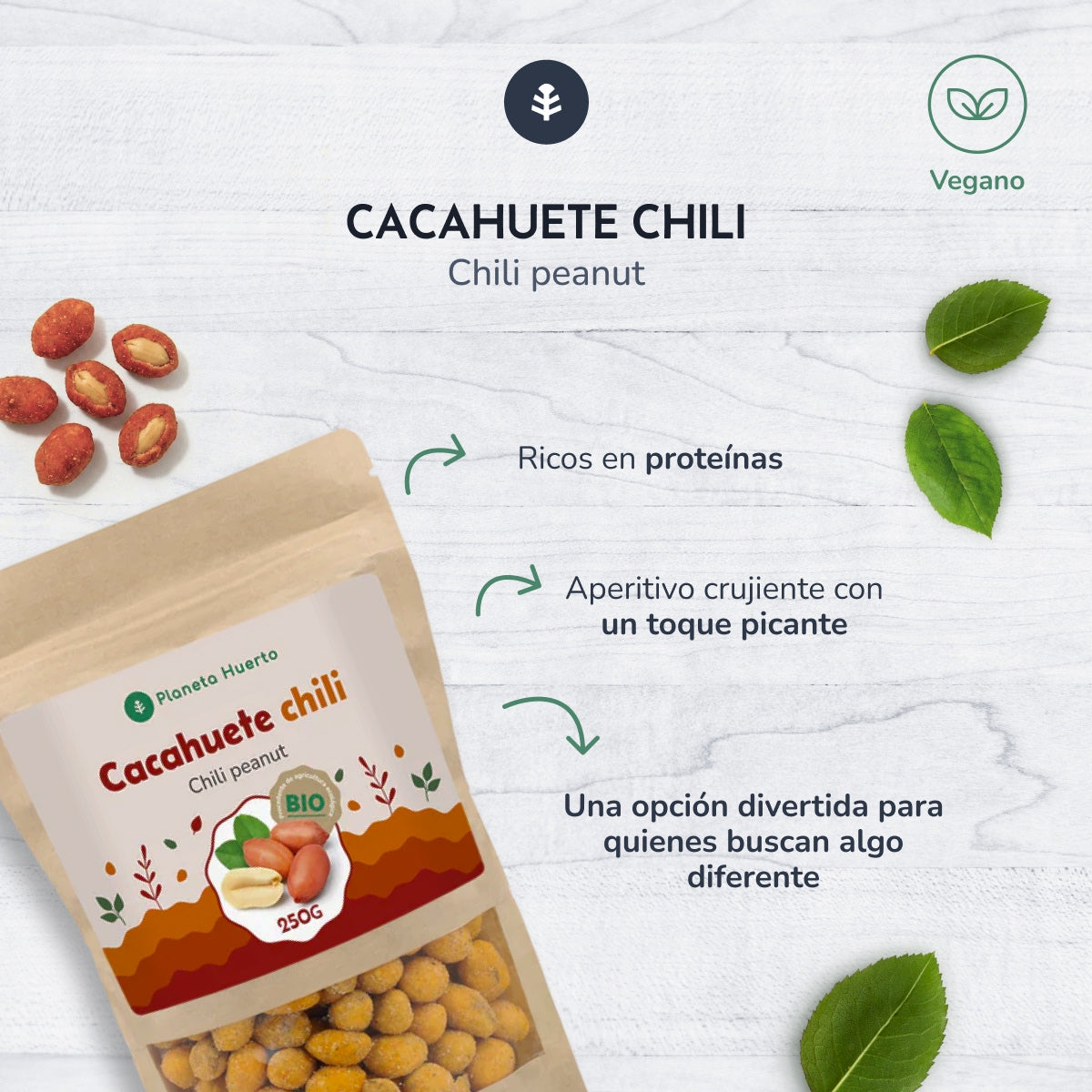 Chilli peanut Planeta Huerto 250gr