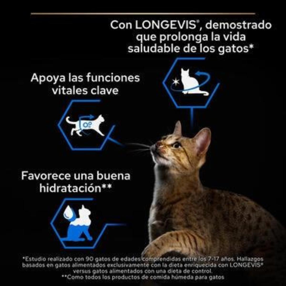 Pro Plan Gatto Senior 7+ Longevis Mousse con tonno Purina 85 g